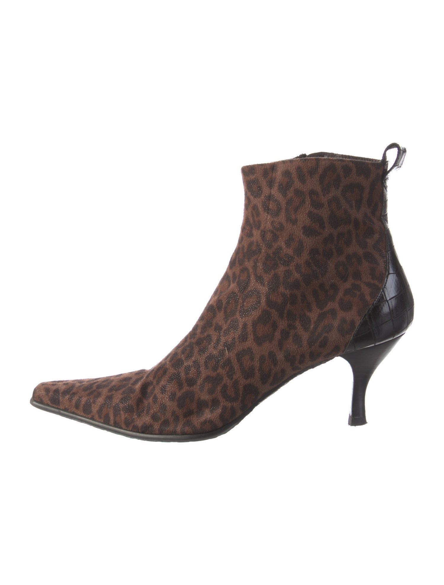 Donald Pliner Suede Animal Print Boots