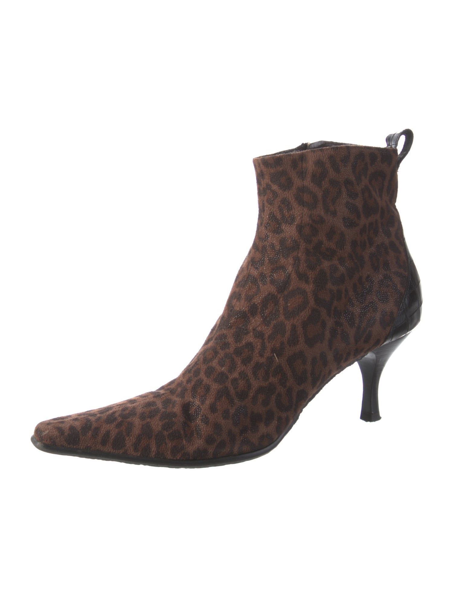Donald Pliner Suede Animal Print Boots