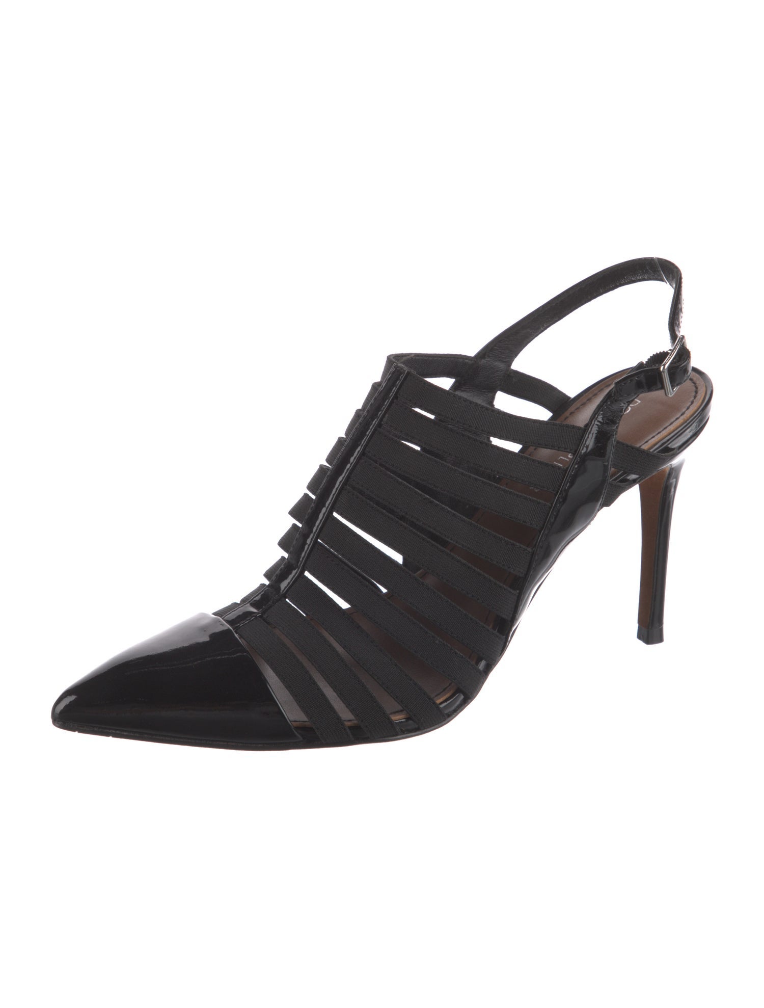 Donald Pliner Patent Leather Slingback Pumps