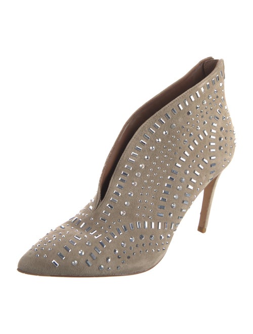 Donald Pliner Suede Printed Lace-Up Boots