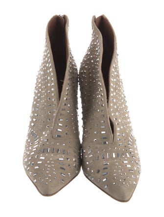 Donald Pliner Suede Printed Lace-Up Boots