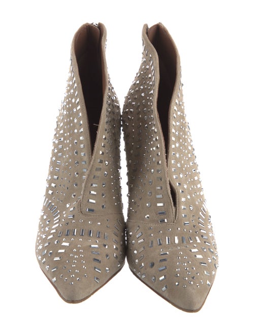 Donald Pliner Suede Printed Lace-Up Boots