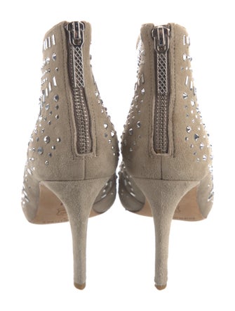 Donald Pliner Suede Printed Lace-Up Boots