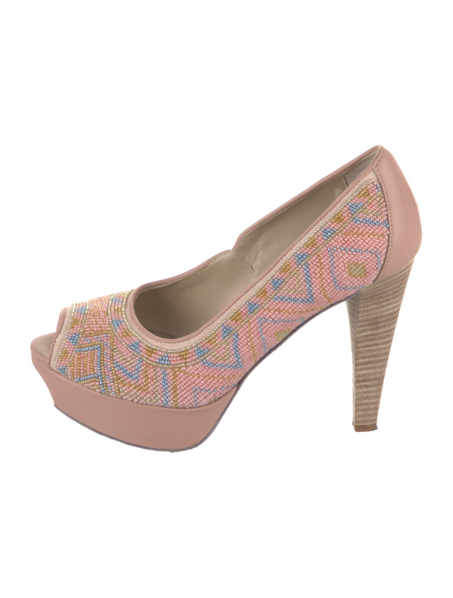 Donald Pliner Canvas Printed Pumps