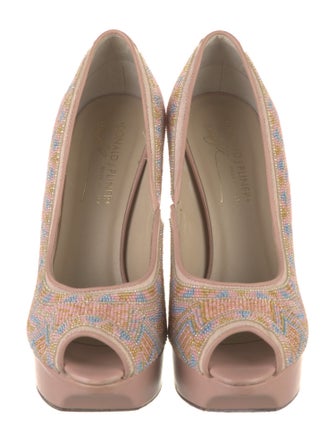 Donald Pliner Canvas Printed Pumps