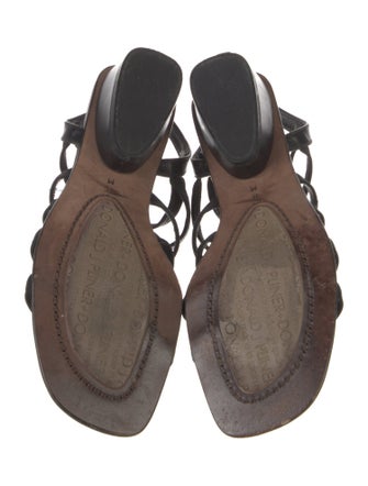 Donald Pliner Canvas Gladiator Sandals