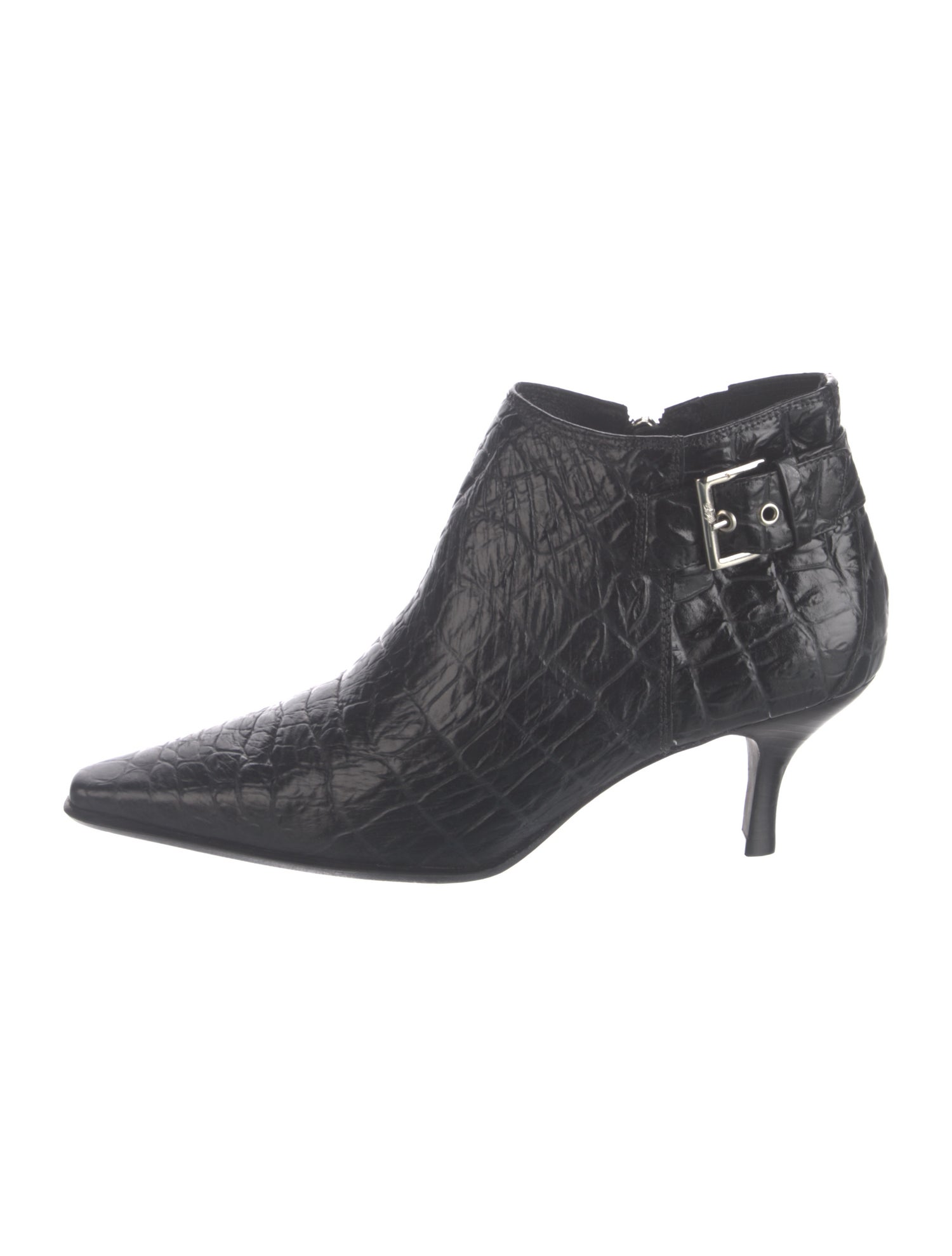 Donald Pliner Embossed Leather Animal Print Boots