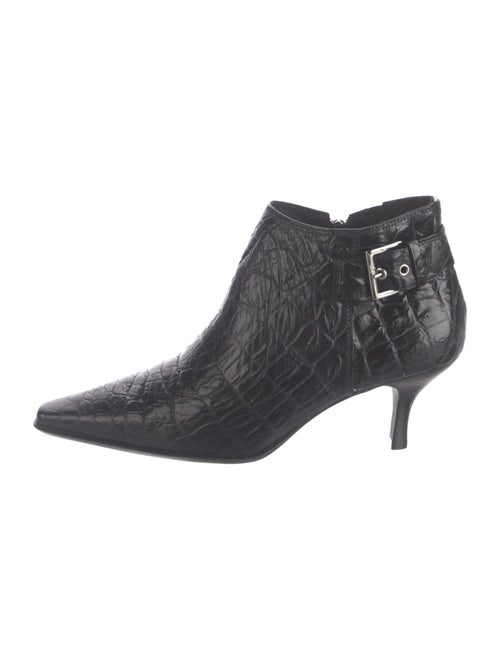 Donald Pliner Embossed Leather Animal Print Boots