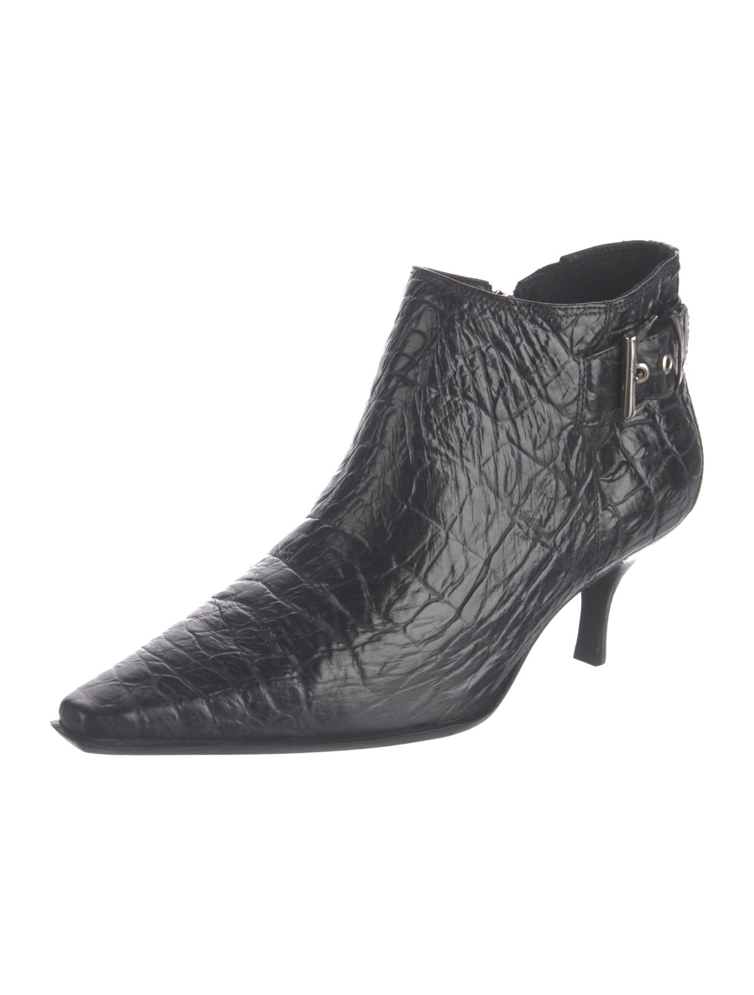 Donald Pliner Embossed Leather Animal Print Boots