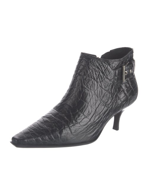 Donald Pliner Embossed Leather Animal Print Boots