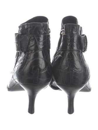 Donald Pliner Embossed Leather Animal Print Boots