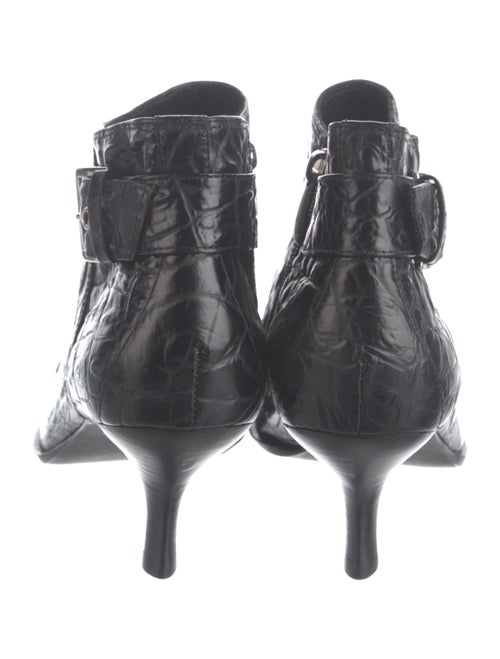 Donald Pliner Embossed Leather Animal Print Boots