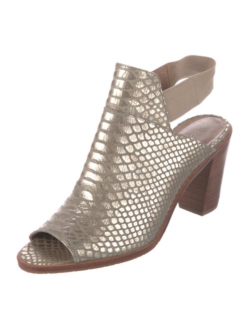 Donald Pliner Leather Polka Dot Print Slingback Sandals