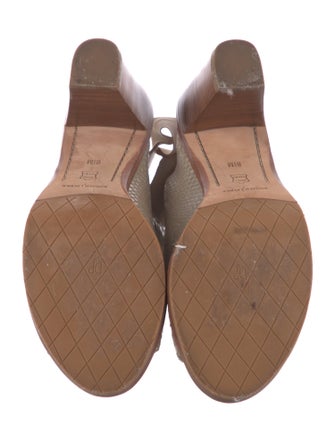 Donald Pliner Leather Polka Dot Print Slingback Sandals