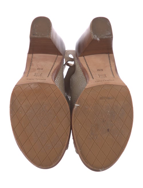 Donald Pliner Leather Polka Dot Print Slingback Sandals