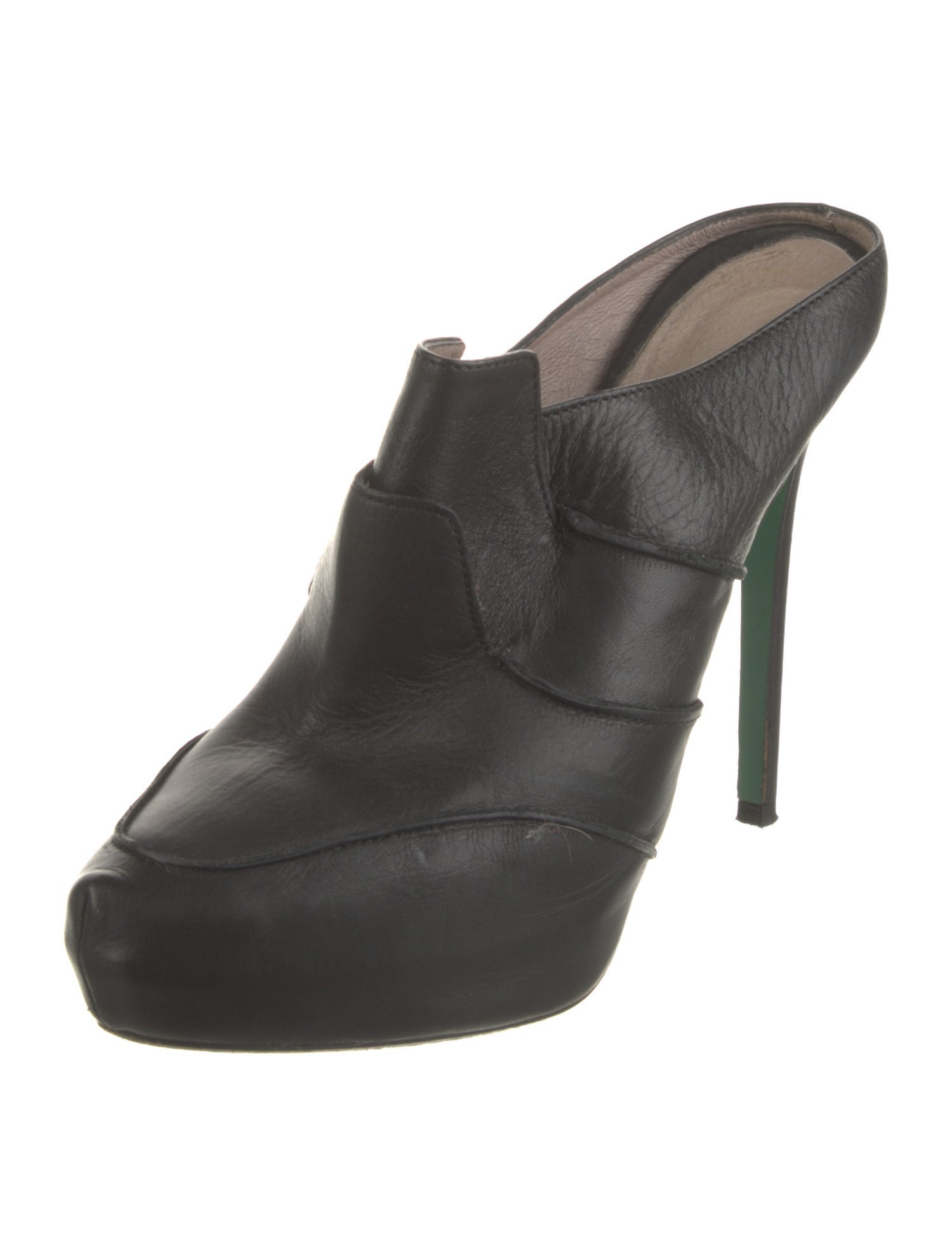 Donald Pliner Leather Mules