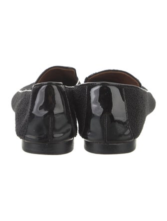 Donald Pliner Patent Leather Beaded Accents Loafers