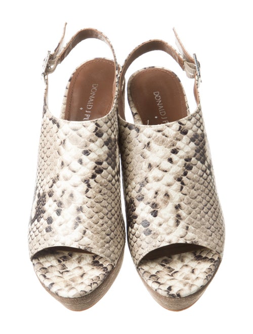 Donald Pliner Leather Animal Print Slingback Pumps