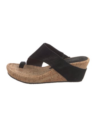 Donald Pliner Suede Slides