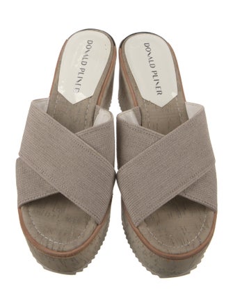 Donald Pliner Canvas Slides