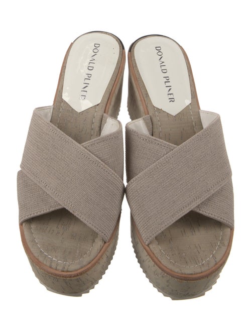 Donald Pliner Canvas Slides