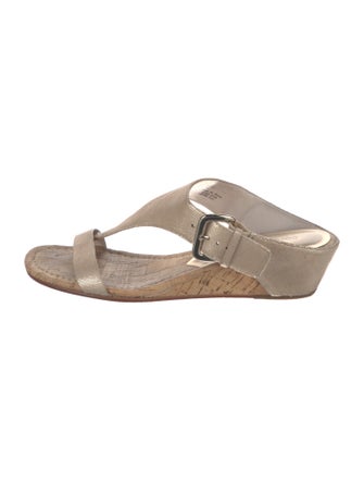 Donald Pliner Leather T-Strap Sandals