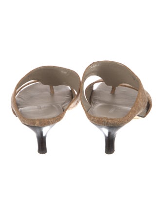 Donald Pliner Animal Print Slides