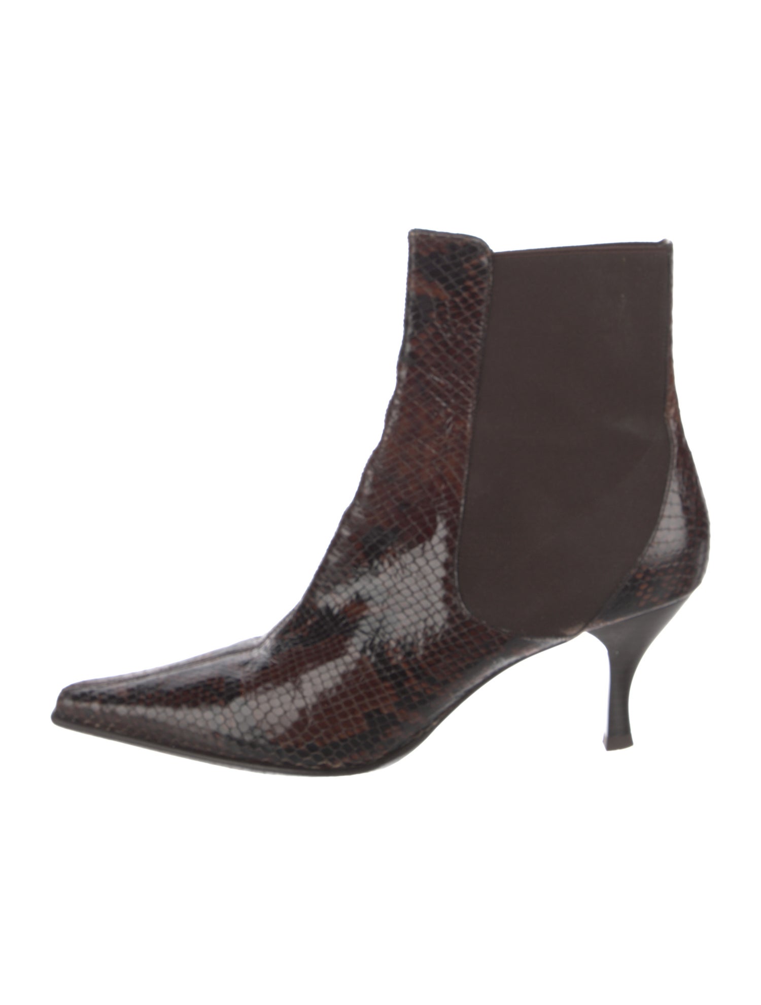 Donald Pliner Leather Animal Print Chelsea Boots