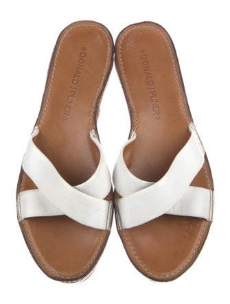 Donald Pliner Leather Slides