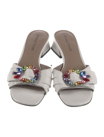 Donald Pliner Leather Slides