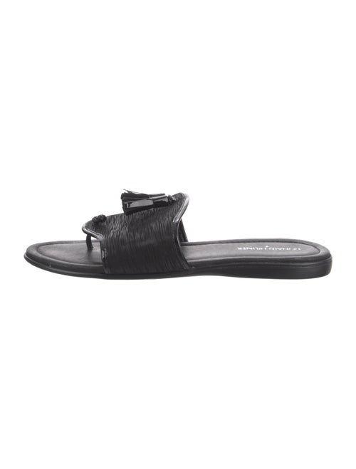 Donald Pliner Leather Tassel Accents Slides