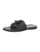 Donald Pliner Leather Tassel Accents Slides