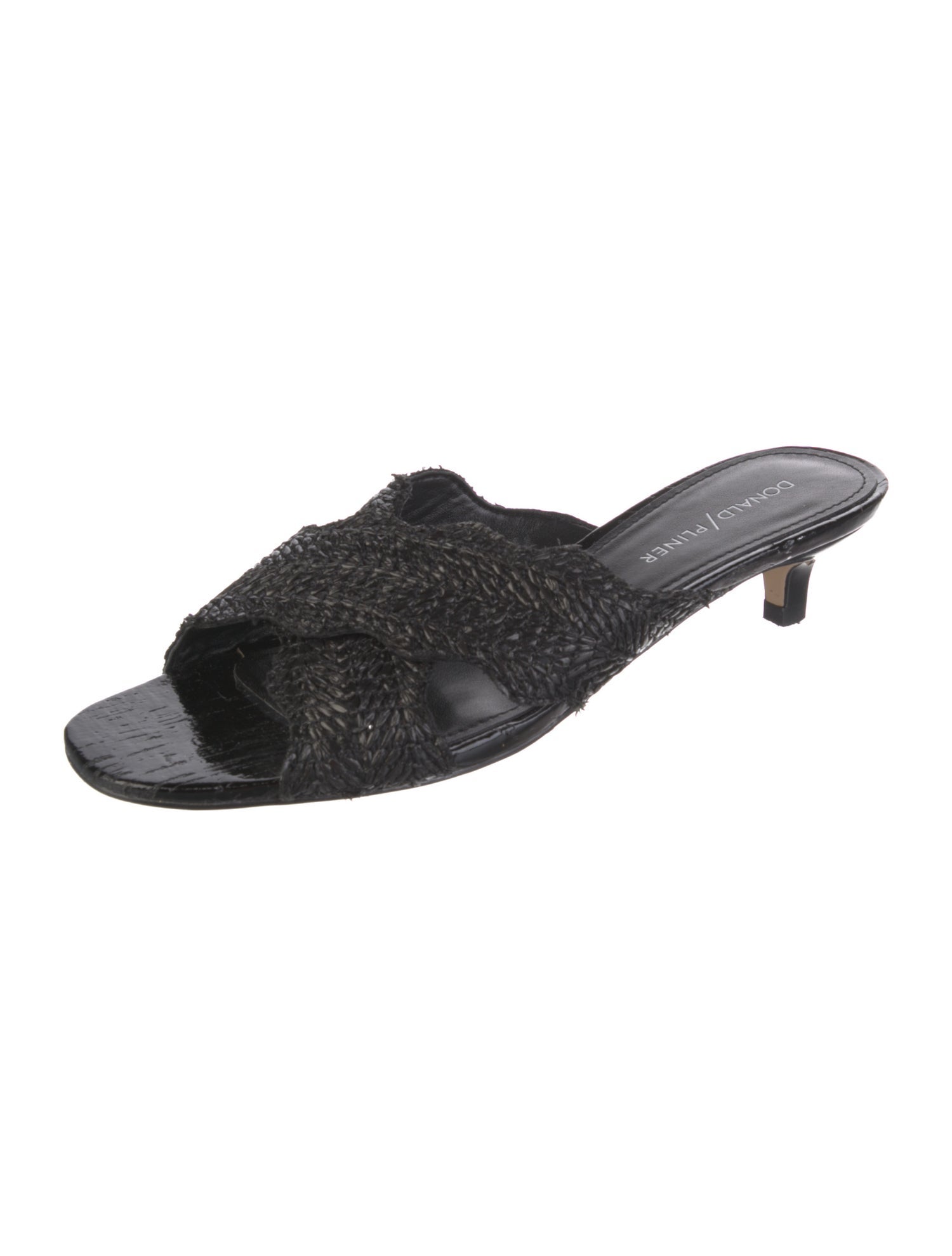 Donald Pliner Leather Slides