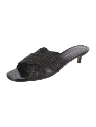 Donald Pliner Leather Slides