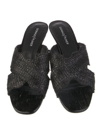 Donald Pliner Leather Slides