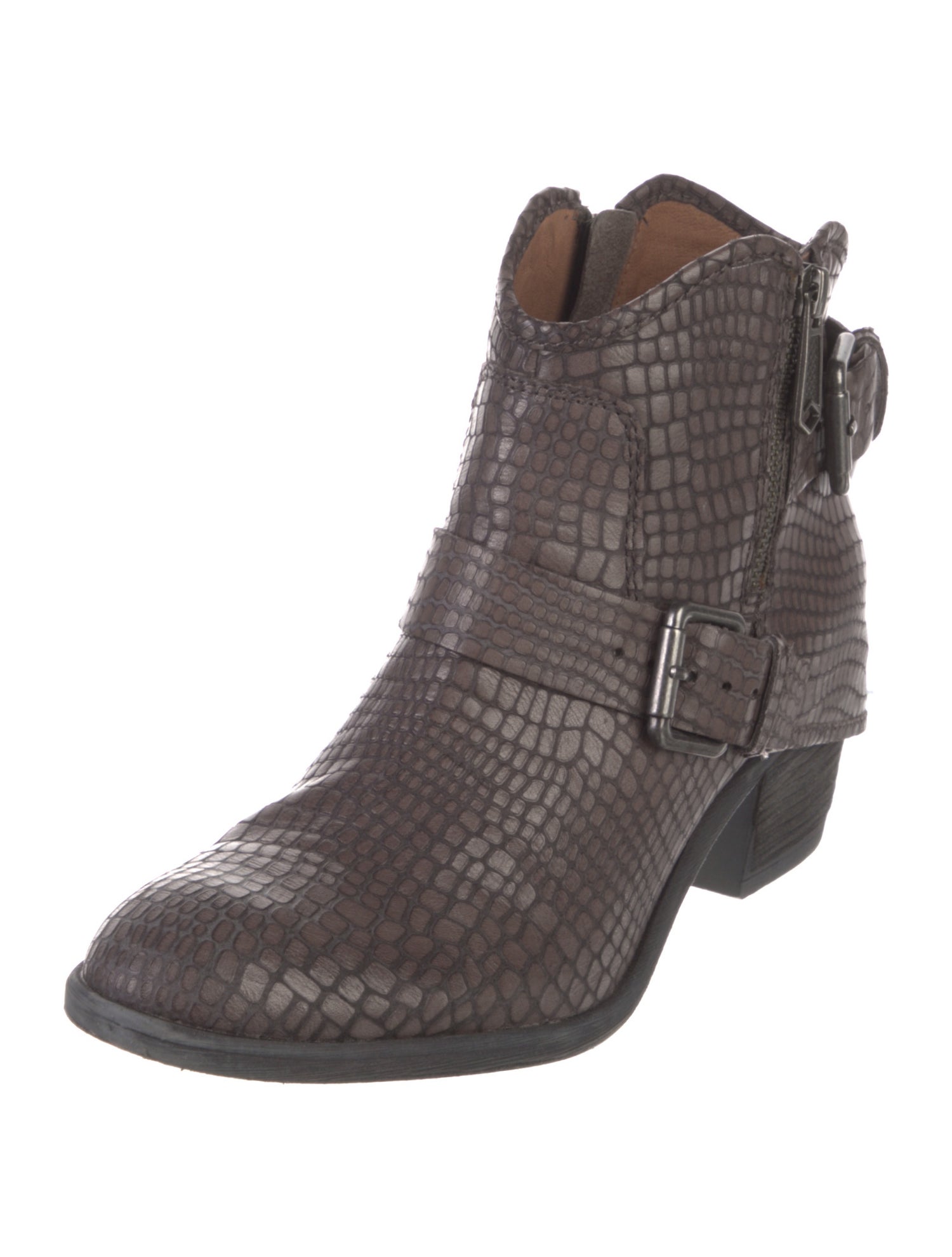 Donald Pliner Leather Moto Boots