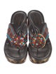Donald Pliner Leather Printed Slides