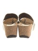Donald Pliner Embossed Leather Animal Print Slides