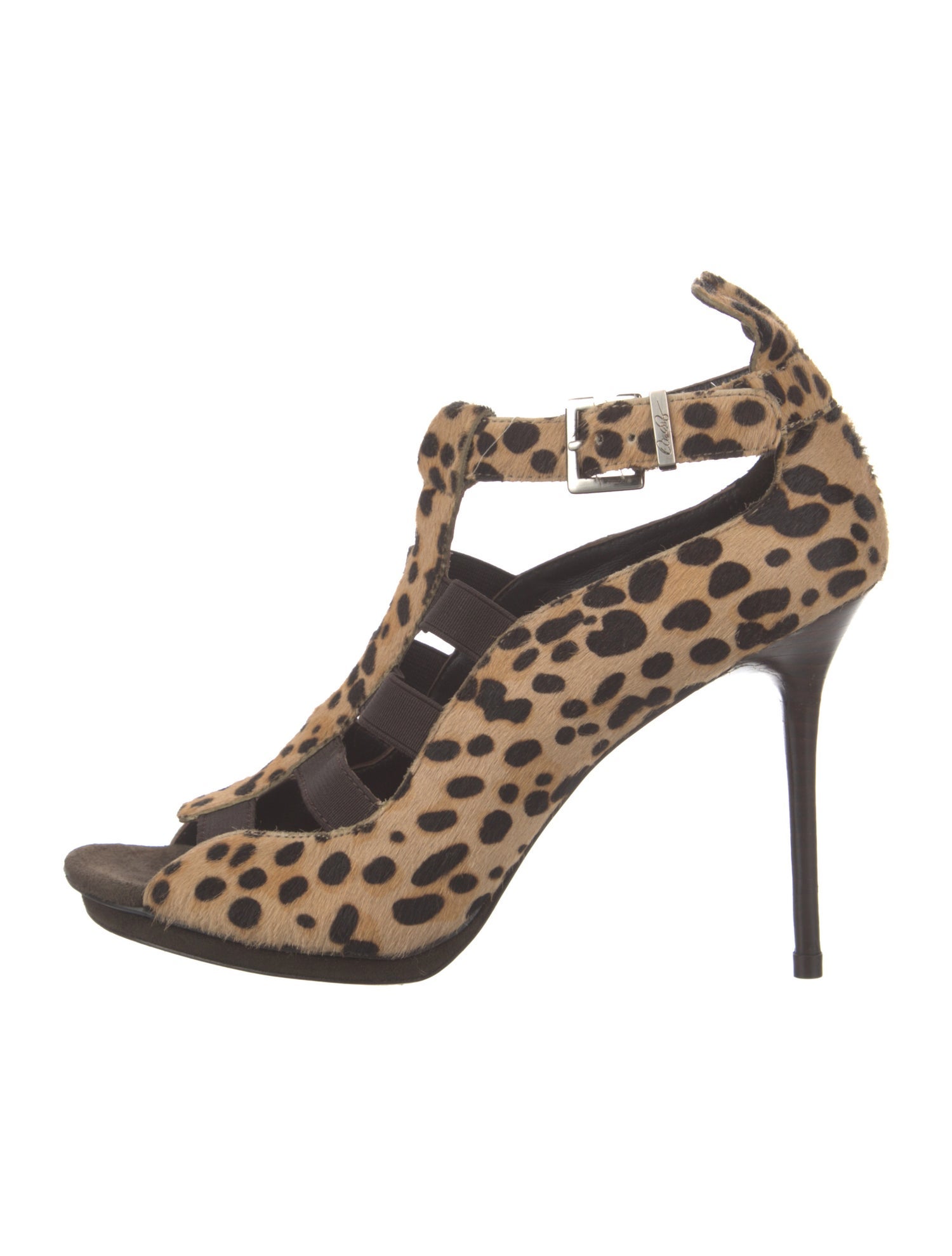 Donald Pliner Ponyhair Animal Print Sandals