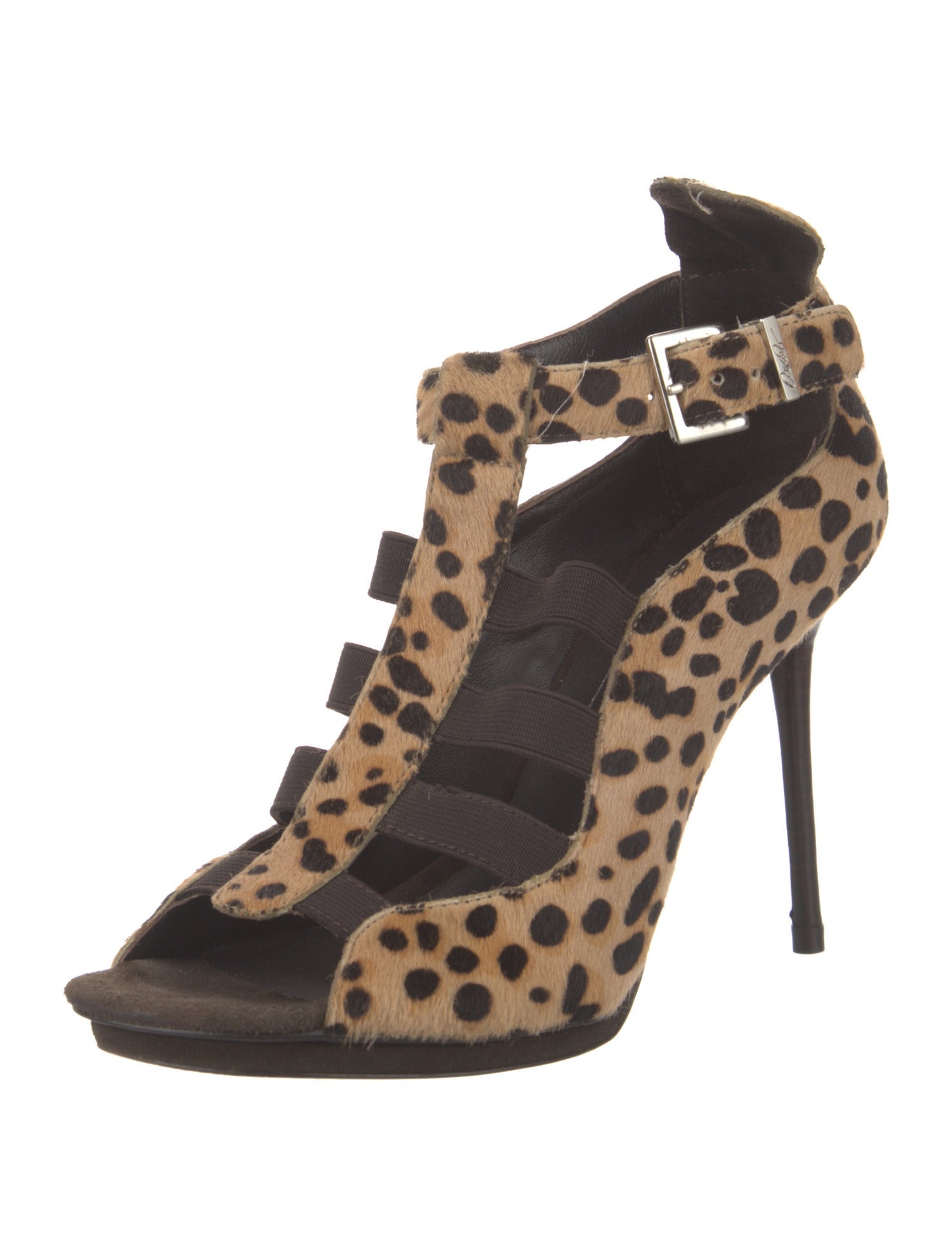 Donald Pliner Ponyhair Animal Print Sandals