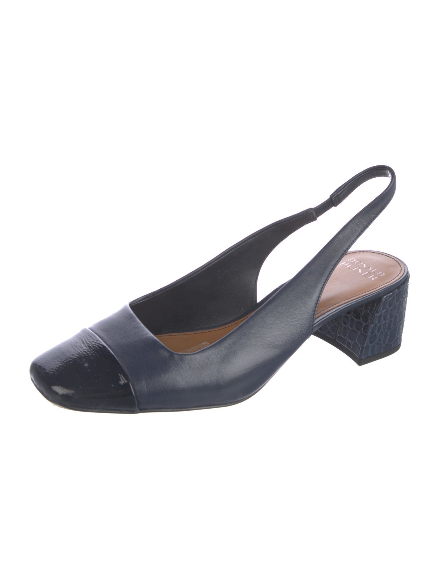 Donald Pliner Leather Slingback Pumps