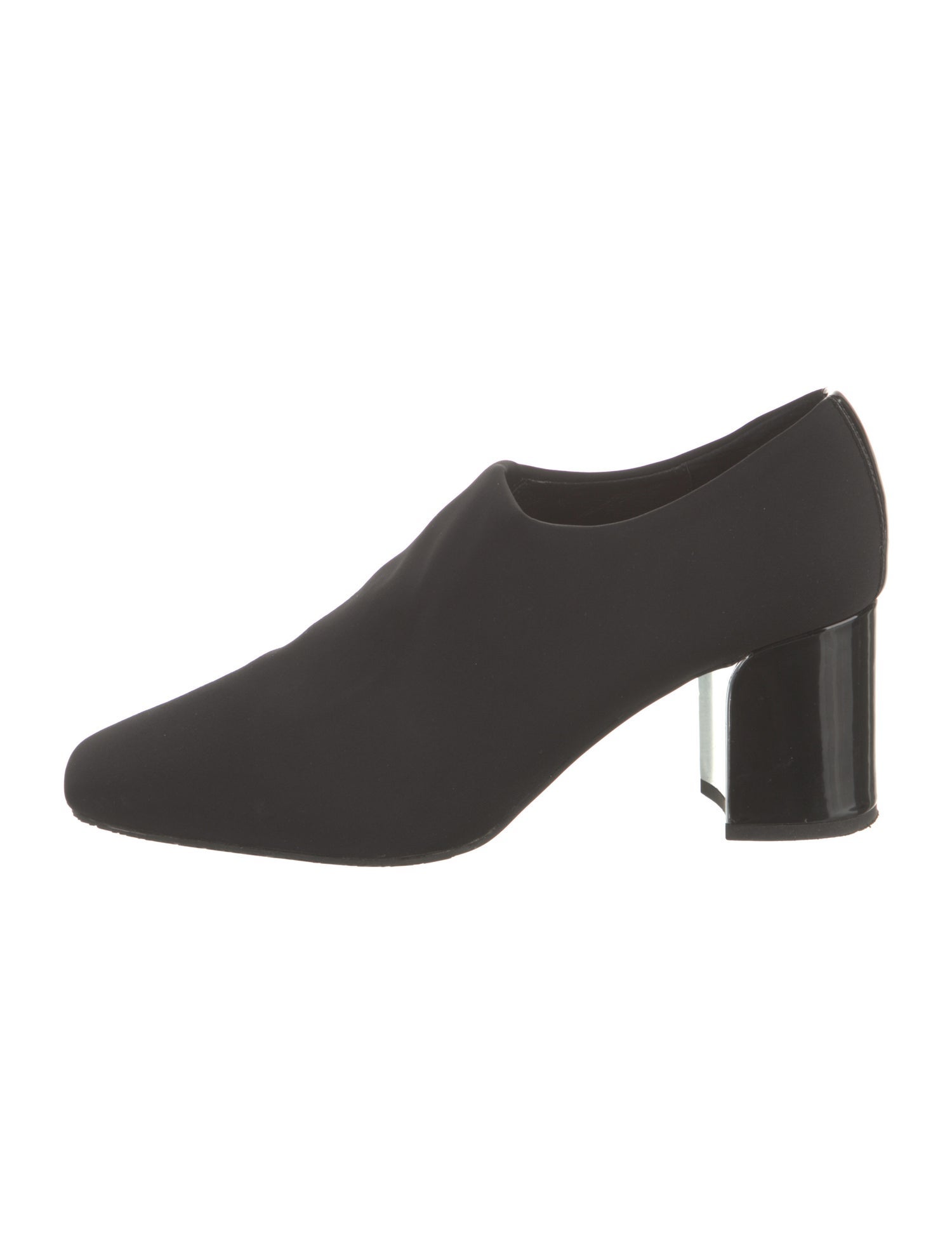 Donald Pliner Neoprene Leather Trim Embellishment Pumps