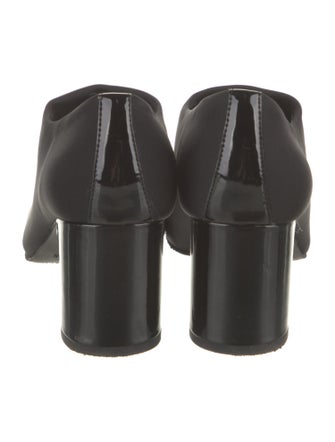 Donald Pliner Neoprene Leather Trim Embellishment Pumps