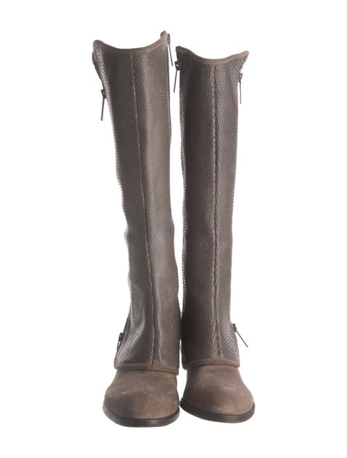 Donald Pliner Embossed Leather Riding Boots