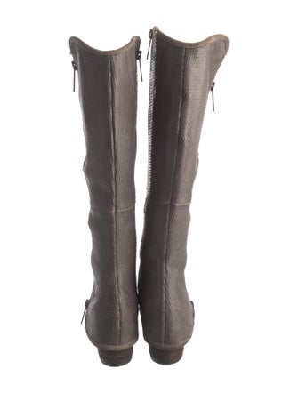 Donald Pliner Embossed Leather Riding Boots