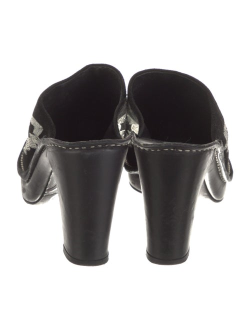 Donald Pliner Suede Printed Mules