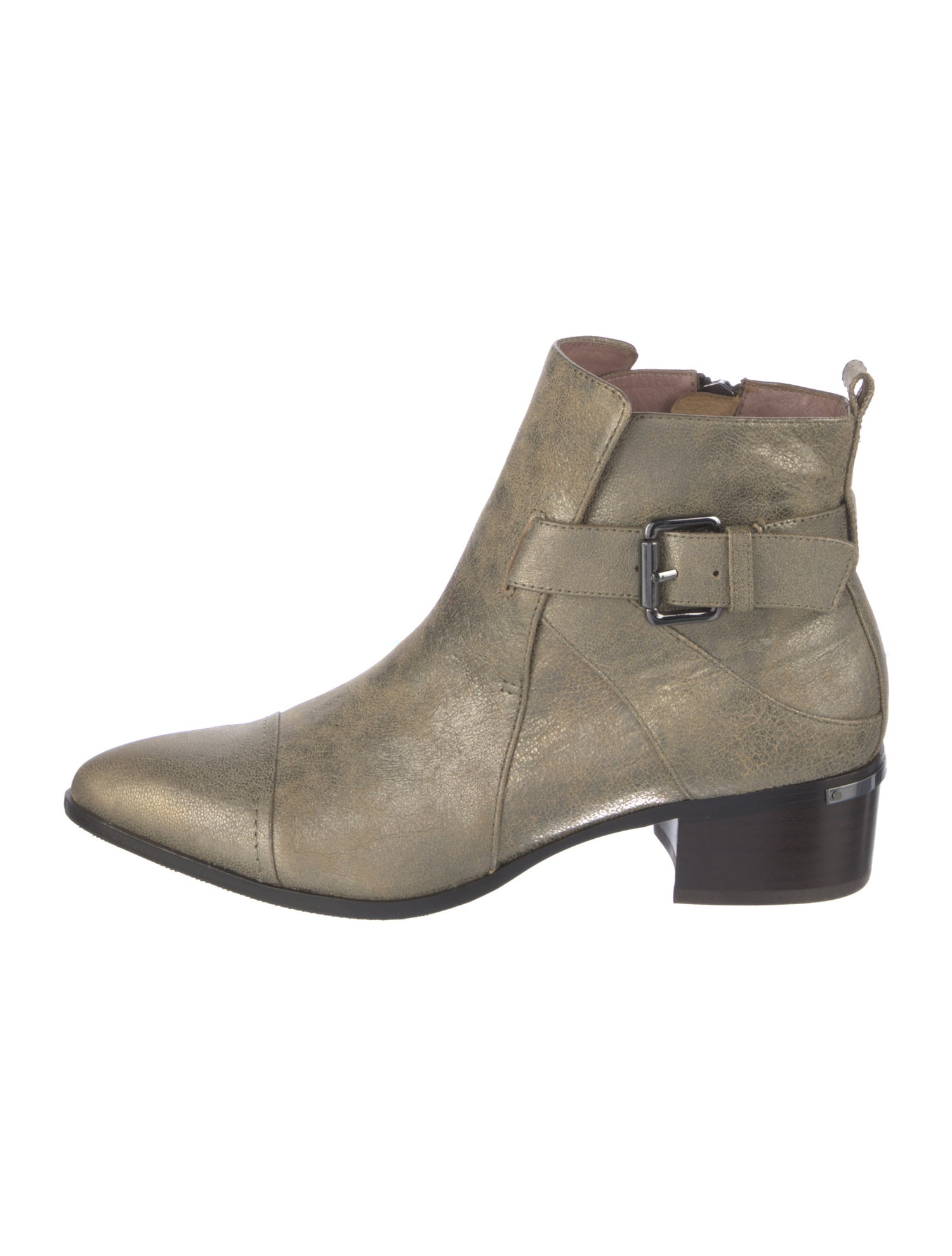 Donald Pliner Leather Moto Boots
