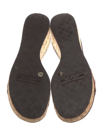 Donald Pliner Leather Printed Slides