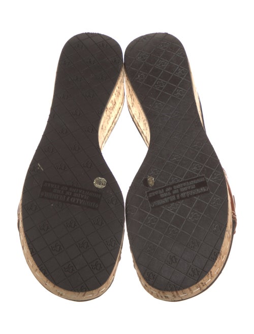 Donald Pliner Leather Printed Slides
