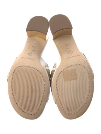 Donald Pliner Leather Printed Slides